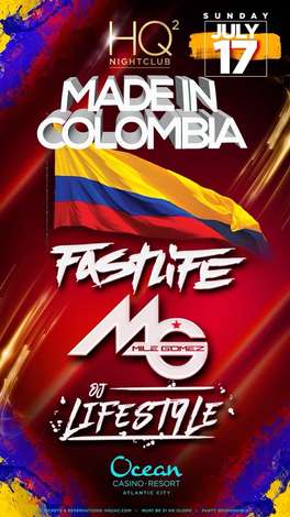 Event Made In Colombia After Party At HQ2 Nightclub