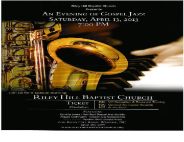 Event An Evening of Gospel Jazz