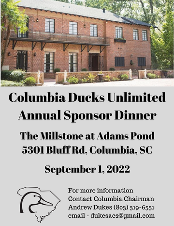 Event Columbia Ducks Unlimited Sponsor Dinner