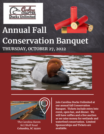 Event Carolina Chapter Ducks Unlimited Fall 2022 Banquet