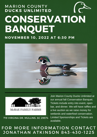 Event Marion County Ducks Unlimited Annual Fall Banquet