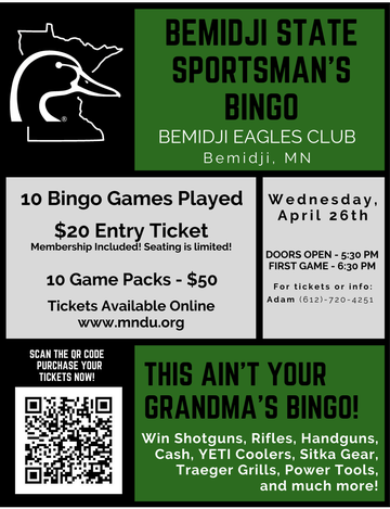Event Bemidji State University Sportsman's Bingo!