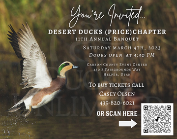 Event Desert Ducks Ducks Unlimited Banquet, Price, Utah