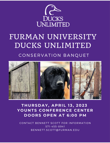 Event Furman University Ducks Unlimited Dinner & Banquet