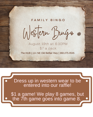 Event Western Family Bingo