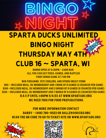 Event Sparta Bingo Night