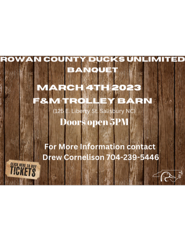 Event Rowan County Ducks Unlimited Dinner