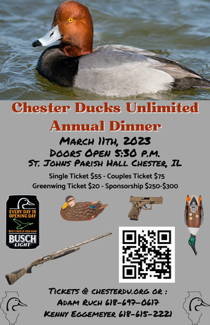 Event SOLD OUT!!! Chester Dinner