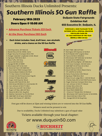 Event Southern Illinois 50 Gun Super Raffle - Du Quoin