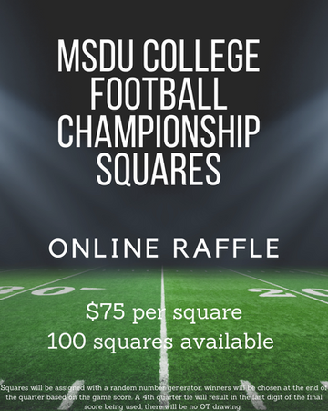 Event College Football National Championship Squares- Online Raffle