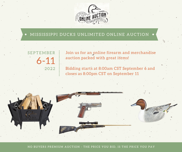 Event Mississippi DU Summer Online Auction- September 6th-11th
