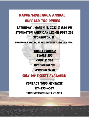 Event Macon-Moweaqua Buffalo Tro Dinner