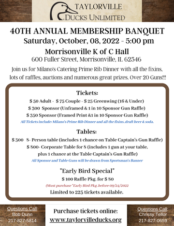 Event Taylorville 40th Annual Membership Banquet