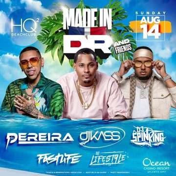 Event Made In DR and Friends Pool Party At HQ2 Beachclub