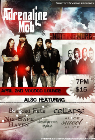 Event Adrenaline Mob at Voodoo Lounge