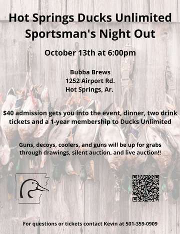 Event Hot Springs DU Sportsman's Night Out