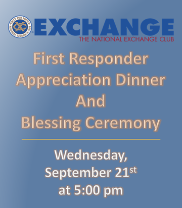 Event First Responder Appreciation Dinner And Blessing Ceremony