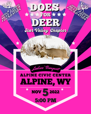 Event Alpine, WY - Does for Deer Ladies' Banquet