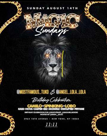 Event Magic Sundays Official Domincian Day Parade After Party DJ Camilo Live At 11:11 Lounge