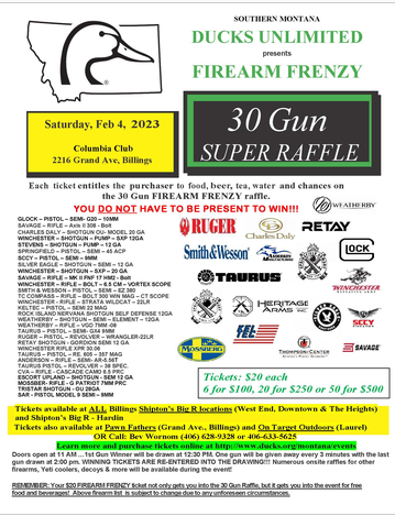 Event Southern Montana Firearm Frenzy