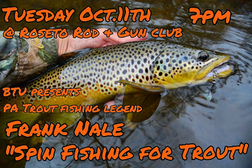 Event General Meeting: Spin Fishing for Trout with Frank Nale