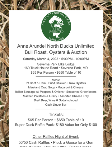 Event Anne Arundel DU Annual Dinner & Auction