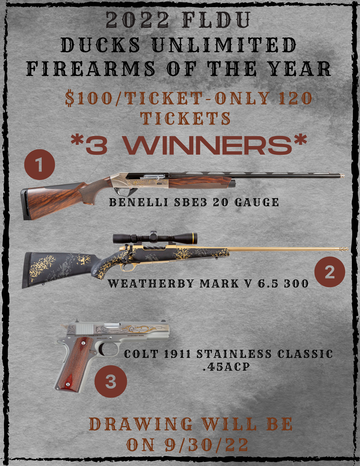 Event 2022 Ducks Unlimited Guns of the Year Raffle