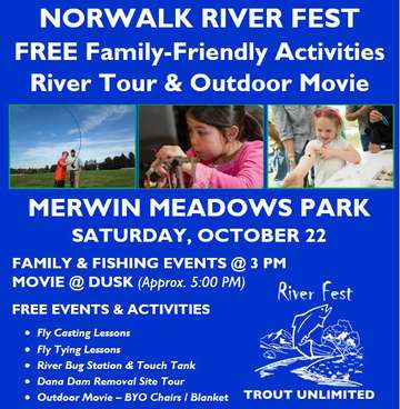 Event Norwalk River Fest 22: FREE Family-Friendly Activities, Outdoor Movie, Fly Fishing Events & More!