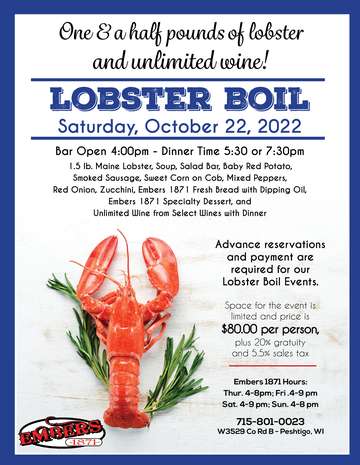 Event October's Lobster Boil