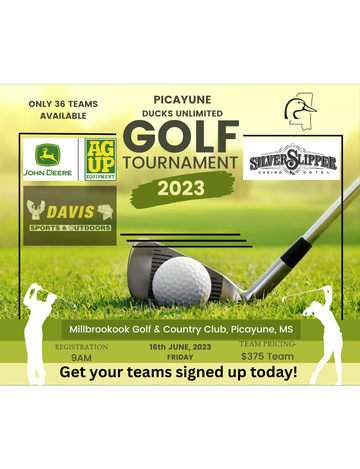 Event 2nd Annual Picayune Ducks Unlimited Golf Shootout- Picayune