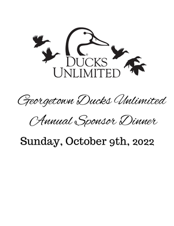 Event Georgetown Ducks Unlimited Annual Sponsor Dinner
