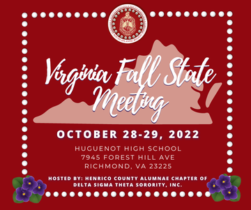 Event 2022 Virginia Fall State Meeting South Atlantic Region