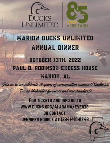 Event Marion Ducks Unlimited Annual Dinner