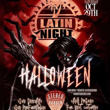 Event Latin Night Stereo Garden NY Halloween Party 2022