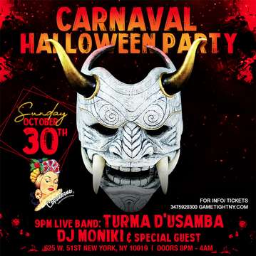 Event Carnaval Halloween Party at Copacabana Loft 2022