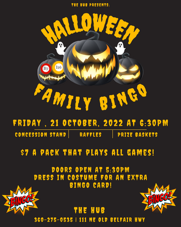 Event Halloween Family Bingo