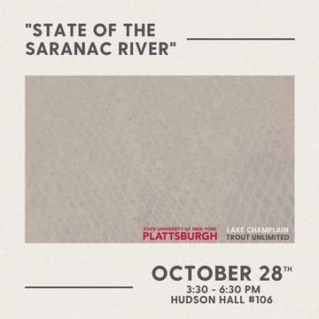 Event "State of the Saranac" Presentation- Plattsburgh University