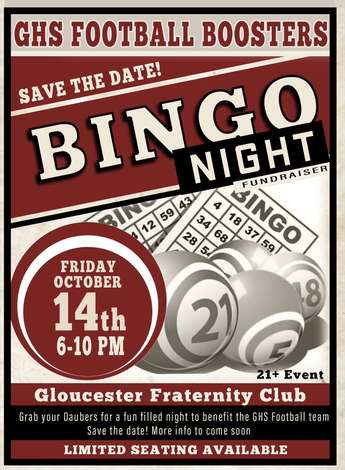 Event GHS Football Boosters BINGO NIGHT