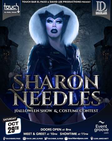 Event Sharon Needles • Halloween Party, Show & Costume Contest • Touch Bar El Paso