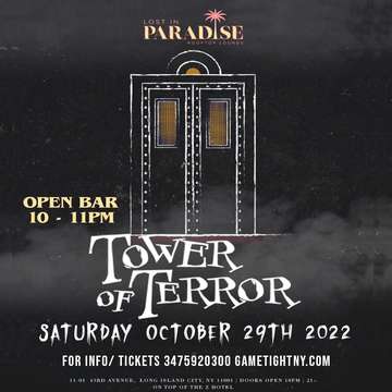 Event Lost in Paradise Queens Rooftop Saturday Halloween Openbar Party 2022