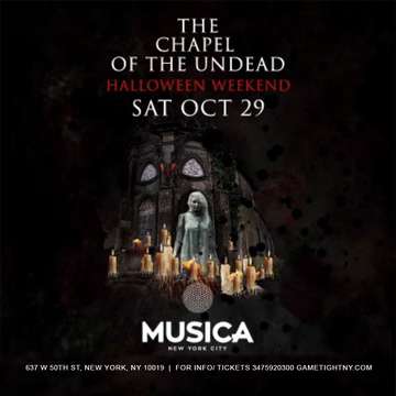 Event Musica Club NYC Halloween Saturday Night party 2022
