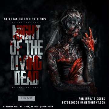 Event The Bowery Rooftop Halloween Saturday party 2022 General Admission