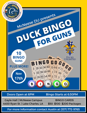Event McNeese DU Bingo for Guns