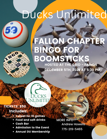 Event Fallon Ducks Unlimited Bingo For Boomsticks