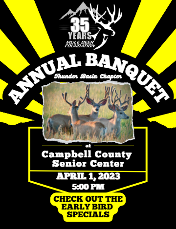Event Gillette, WY - Thunder Basin Chapter Banquet