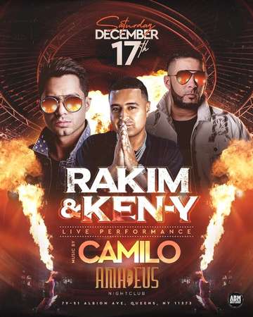 Event Pre Christmas Bash Rakim & Ken-y Live With DJ Camilo At Amadeus Nightclub