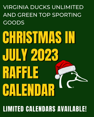 Event Virginia Ducks Unlimited Christmas in July 2023 Raffle Calendar