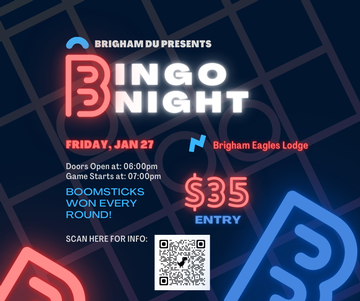 Event Brigham Bingo for Boomsticks