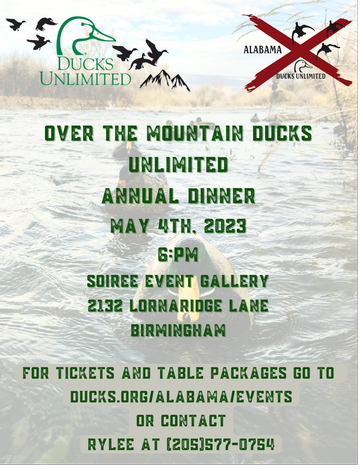 Event Over the Mountain Ducks Unlimited Dinner