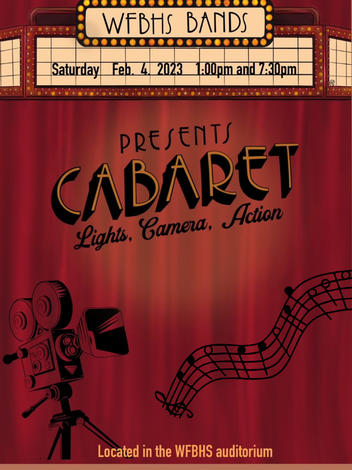 Event Whitefish Bay High School Cabaret: Lights, Camera, Action (2 Shows - 1:00 and 7:30)